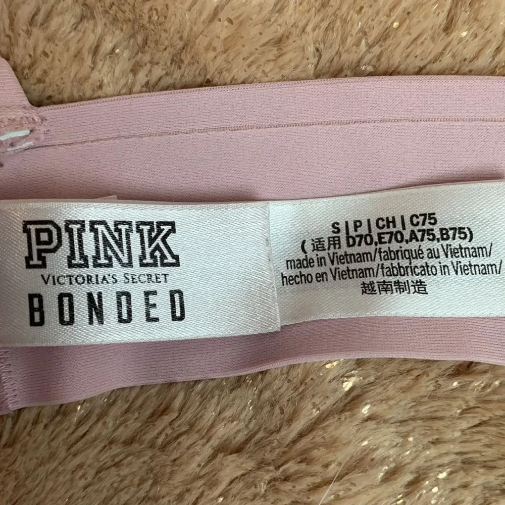 Victoria’s Secret PINK scalloped Soft Unlined Bralette Bra S no wire